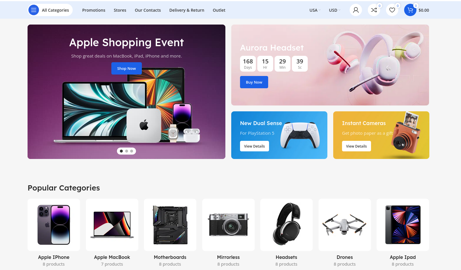 E-commerce website example